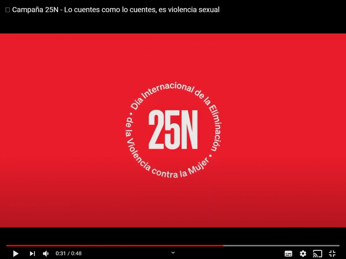 25 de noviembre Campaña institucional de la Vicepresidencia y